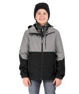 Gerry Boys Girls Jacket Black Gray 4-in-1 Reversible Beanie Water Wind R... - €50,75 EUR