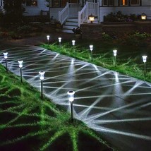 Solar Lights Outdoor - Ip65 Waterproof Solar Pathway Lights Stainless Steel Outd - £28.68 GBP