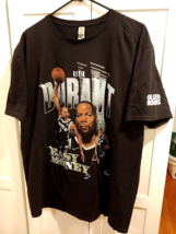 Kevin Durant Easy Money Olivier Rogers T Shirt Brooklyn Basketball Black NEW XL - £23.33 GBP
