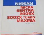 Nissan 300ZX 240sx Micra Maxima Book 1990 Model Introduction Product Bul... - $27.69