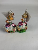 Vintage Christopher Radko Christmas Holiday Ornaments Goose Gaggle / Dam... - $19.79
