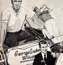 1970 Wilson Golf Clubs Advertisement George Archer Sporting Goods Supply... - $460.52 MXN