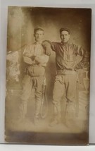 RPPC Hornell NY Telegraph Telephone Pole Climber w/Gear c1911 Photo Postcard F18 - $39.99