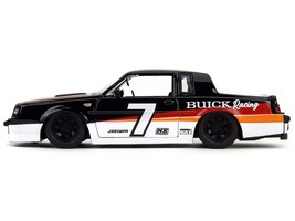 1987 Buick Grand National #7 &quot;Buick Racing&quot; Black and White with Stripes - $47.95