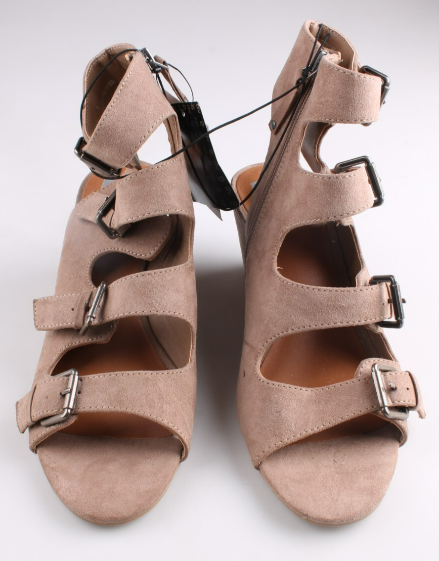 Nuevo Dolce Vita Mujer Luz Topo Leeann Hebilla Cuña Sandalia Gladiador Talla 8 Item image 4