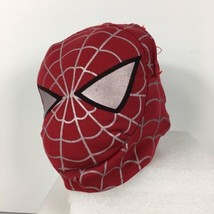 Build A Bear Spiderman Mask Only Halloween Costume Accessory Hat Red Gray Eyes - £8.49 GBP