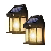 Led Solar Wall Light Lantern Motion Sensor&amp;Dusk To Dawn Porch Fence Lamp... - $29.99