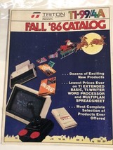 Vintage Triton Fall 1986 Catalog magazine - £17.80 GBP