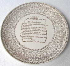 Vintage &quot;The Lords Prayer&quot; Porcelain Display Collectible Plate, China Co., Hand  - £11.72 GBP