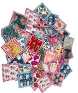 Custom Made Floral Cotton Tea Coasters Colorful Cotton Coasters Handmade... - $15.67+