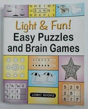 Light &amp; Fun! Easy Puzzles and Brain Games LARGE PRINT Books Trivia Sudoku Mazes - $11.99