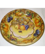 VINTAGE DAHER DECORATED WARE TIN HANDPAINTED FRUIT BOWL ENGLAND #951942 A - £9.43 GBP