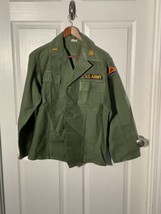Vietnam War Era 7th US Army Second Lieutenant Fatigue Shirt - £39.19 GBP