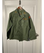 Vietnam War Era 7th US Army Second Lieutenant Fatigue Shirt - £39.05 GBP
