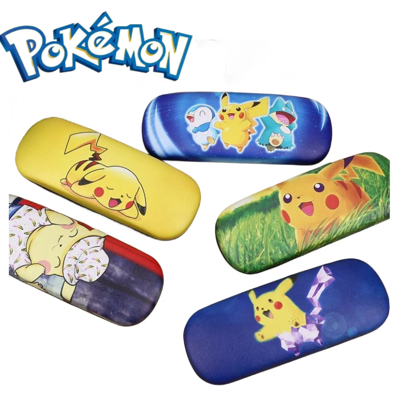 Pokemon series Pikachu anime cartoon kawaii  glasses box elf myopia eye box - £12.54 GBP