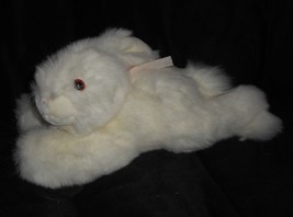 14&quot; VINTAGE JERRY ELSNER WHITE BABY BUNNY RABBIT STUFFED ANIMAL PLUSH TO... - $33.25