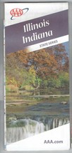 2009 AAA Map Illinois Indiana - £7.67 GBP