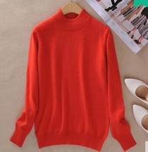 O-neck sweater women&#39;s fashion autumn winter women&#39;s long-sleeved solid color al - £108.09 GBP