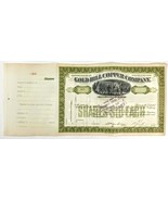 Gold Hill Copper Co Stock Certificate, Mining Stock: Certificate #B57 - ... - $90.00