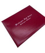 Washington Oklahoma Diploma Cover Red High School Vintage 1980s 1990s Vi... - $37.89 CAD