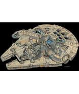 Art print star wars millennium falcon cut away spaceship 24&quot;X18&quot; - £19.45 GBP