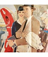 1958 American Airlines Travel Advertisement Aviation Airplanes Centerfol... - $570.01 MXN