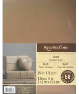 Recollections Cardstock Paper 8 1/2&quot; x 11&quot; 50 Sheets 65 lb single color ... - $25.84 CAD