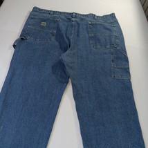 Lee Men's Size 50×32 Fits (48×30)  Blue Straight Leg Loose Fit Cargo Denim Jeans image 11