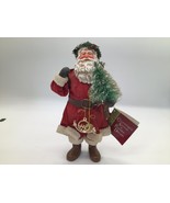 POSSIBLE DREAMS Santa On A Winters Eve Clothique Fabric Mache 11 Inch - €19,11 EUR