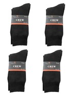 Men&#39;s 4- 3pks (12socks) Cotton Blend Dress Socks Black Top Quality &amp; Com... - £12.45 GBP