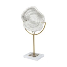 Petite White And Gold Coastal Sculpture - $2,111.11 MXN