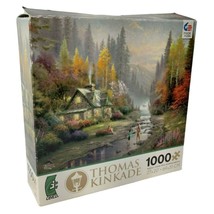 Ceaco Thomas Kinkade Weekend Retreat 1000 Piece Jigsaw Puzzle 100% Complete - $15.04