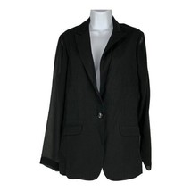 Cabi Womens Black Sheer Sleeve Blazer Size 10 Rayon Blend - $429.66 MXN