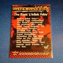 2002 Fleer WWF All Access The Rock & Mick Foley MatchMakers #5 Of 15 mm - £3.98 GBP