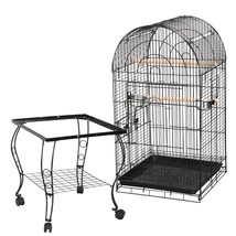 63&quot;H Rolling Bird Cage W/Open Play Top For Small Parrot Cockatiel Parake... - $119.99