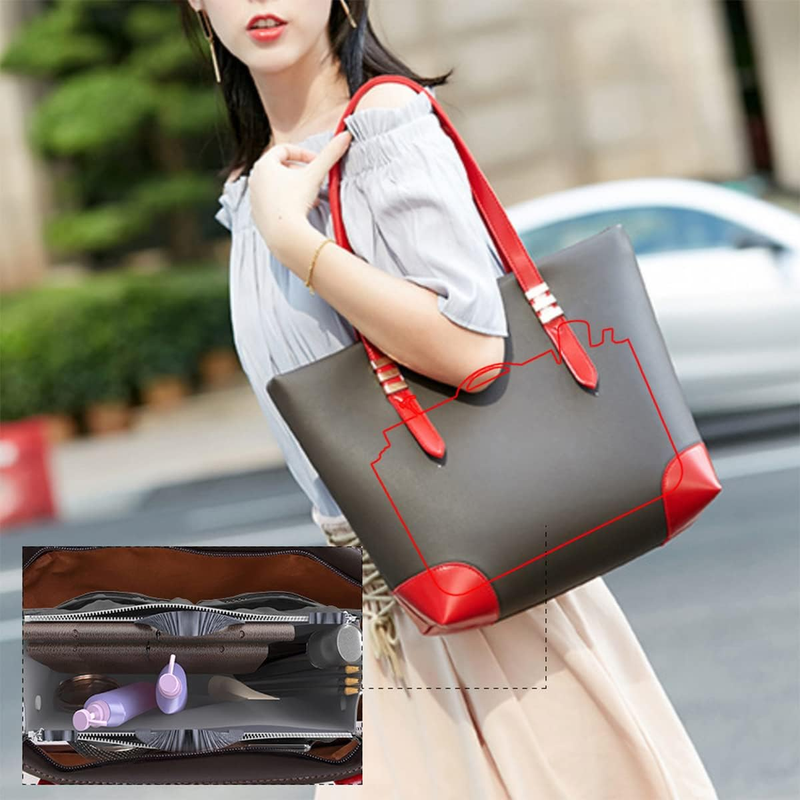 US Large Capacity Purse Organizer Nylon Multiple Pockets Handbag Organizer with  Item image 8