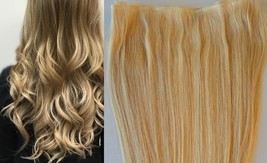 20″ Flat Weft Hair Weave, Sew In,75 grams,100% Human Hair Extensions #18/60 - £166.98 GBP