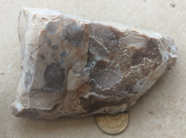 Natural MINERAL Rough Raw FLINT Ancient Stone Rock Modiin Israel #456 - £8.73 GBP