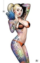 Nathan Szerdy SIGNED DC Comics Batman Art Print ~ Spooky Halloween Harley Quinn - £20.16 GBP