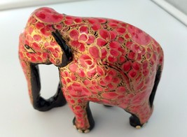 Indian Elephant Antique Style Kashmiri Paper mache Hand Painted Handicra... - £21.25 GBP