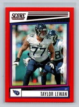 Taylor Lewan #29 2022 Score Tennessee Titans Red - £1.56 GBP
