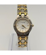 Anne Klein Diamond Silver Gold Swiss Mov’t Women’s Watch Working New Bat... - $271.14 MXN