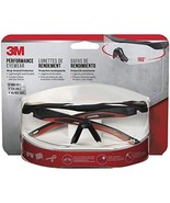 3M 47090-WZ4 Safety Eyewear, Aerodynamic Design, Black w/Red Accent Fram... - $48.69 CAD
