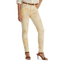 Lauren Ralph Lauren Floral High-Rise Skinny Ankle Jeans – Blush Multi - £40.43 GBP