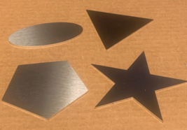 1 Pc of 1/16" (0.0625") Stainless Steel Shapes, Brushed Stainless Shapes, #4,  - £11.75 GBP - £30.62 GBP