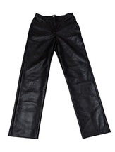 Aritzia Wilfred Melina Super High-Rise Pant Size Small Vegan Leather Black - £38.83 GBP
