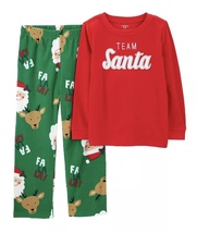 carter’s Kid 2-Piece Team Santa Fleece Pajamas - £11.89 GBP