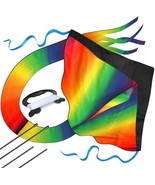 Huge Rainbow Kite for Kids with Safety Certificate Kite Easy To Fly for ... - $22.76