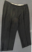 EUC DESIGNER COMFORTABLE CASUAL BLACK WORK DRESS SUIT PANTS SIZE 38"x25"... - $18.09