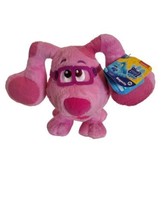 Blue&#39;s Clue Magenta With Glasses Plush Stuffed Animal Toy 7&quot; New With Tags  - £10.15 GBP